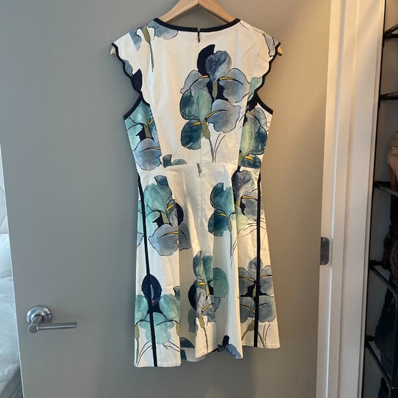 NWOT Tory Burch Edith Floral Watercolor Dress Size 0 - Picture 4 of 4